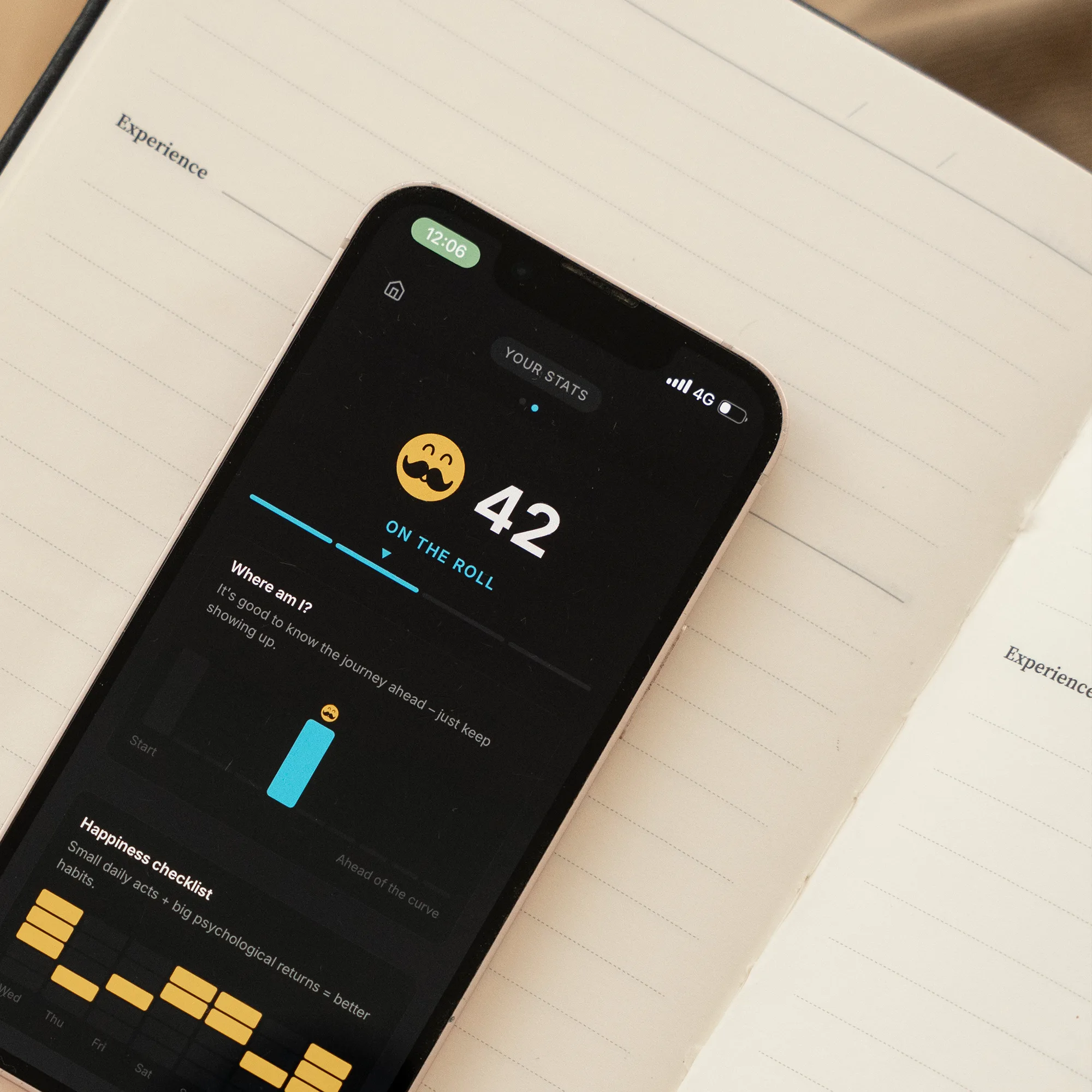 BetterVibe app home screen